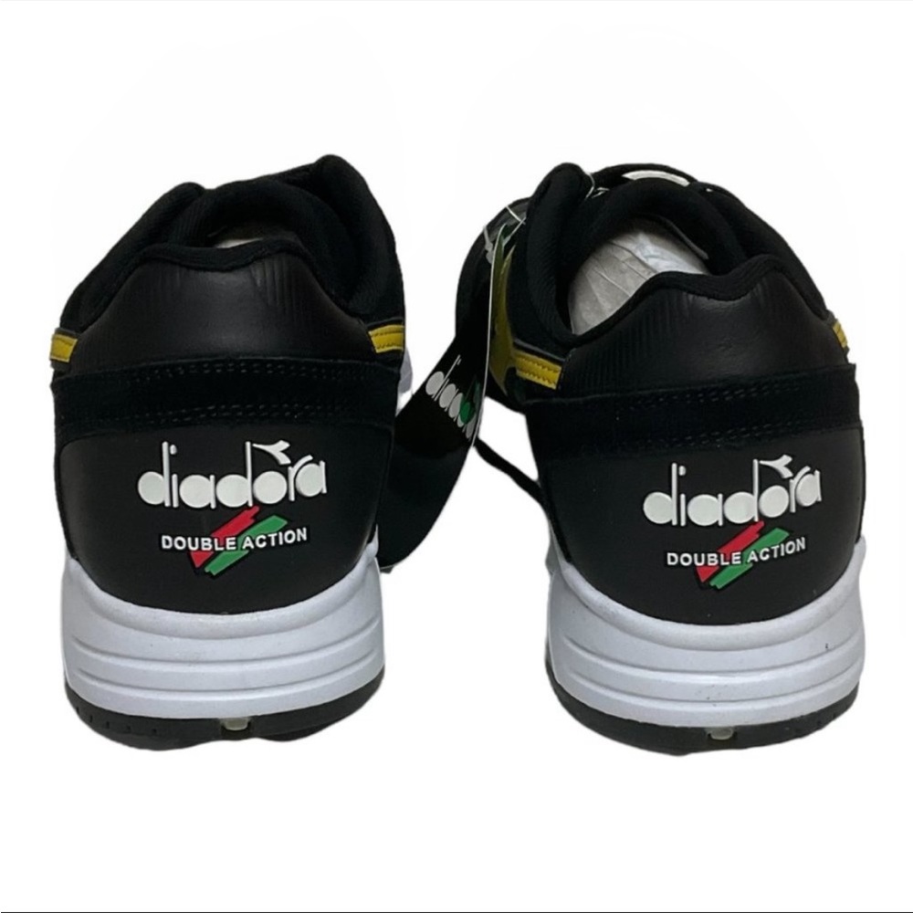 DIADORA Men's N9002 Lux 'Black Rich Gold' Sneaker Shoe NEW - Picture 4 of 7